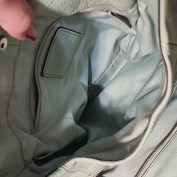 Mint Green Leather Coach MADISON - Picture 13 of 13